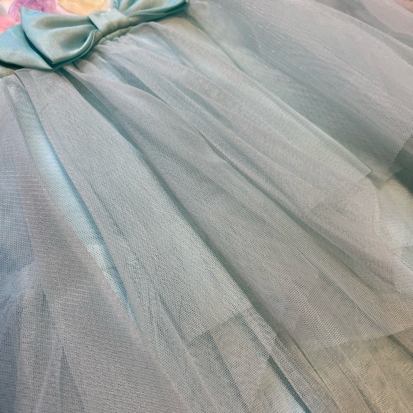 Communion Party or Easter Spring Size 2T Sleeveless Tool Mesh Dress - Picture 2 of 9